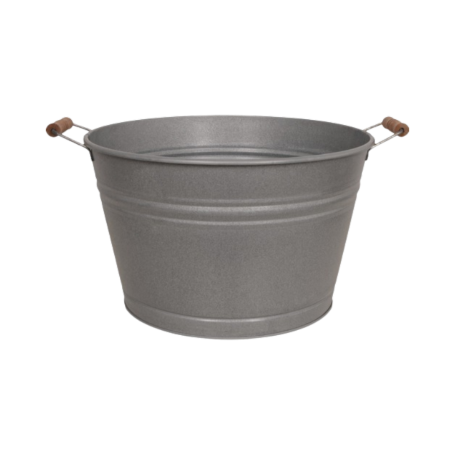 Zinkzuber 36L mit Holzhenkel
